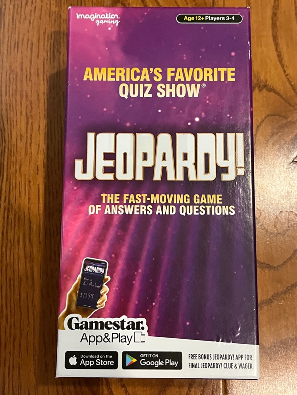 Jeopardy! Fast Moving Game Quiz Show Game - Purple Edition by